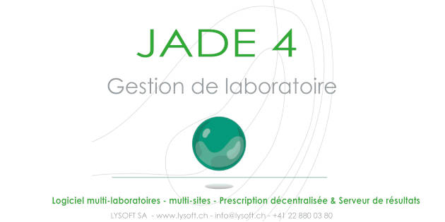 La société LYSOFT annonce la sortie de JADE 4