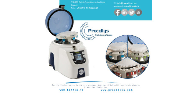 Bertin technologies lance son nouveau broyeur d’échantillons biologiques, Precellys Evolution