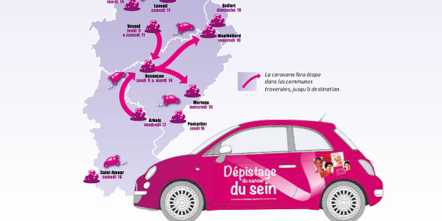 Octobre rose : opération “Ma promesse et sa caravane rose”