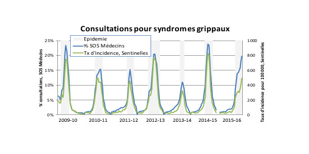 Le point sur les épidémies de grippe, de gastro-entérites et de bronchiolites