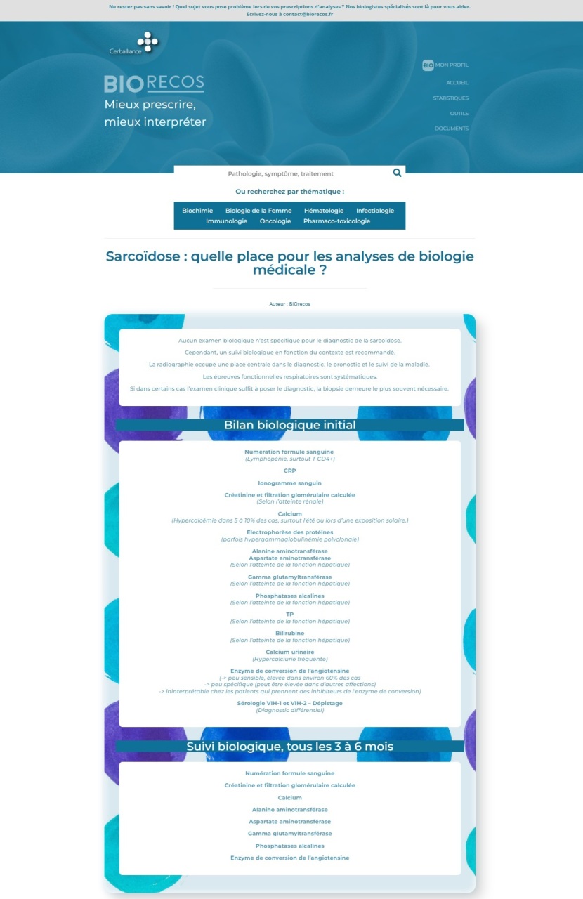 interface prescripteur biorecos